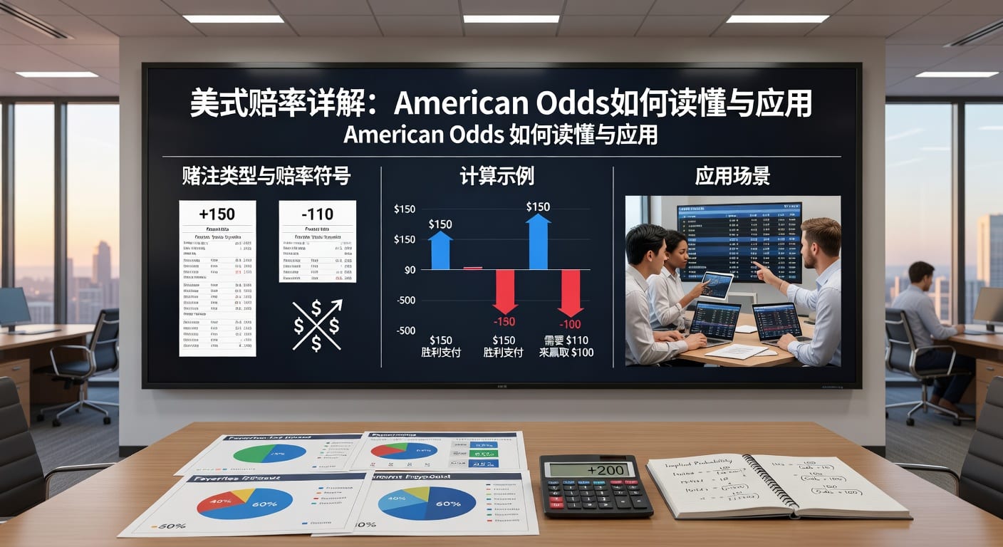 美式赔率 American Odds 详解与计算方法