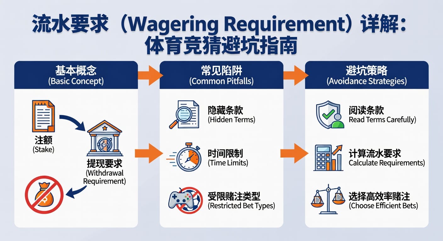 流水要求 Sports Wagering Requirement详解：体育博彩避坑指南